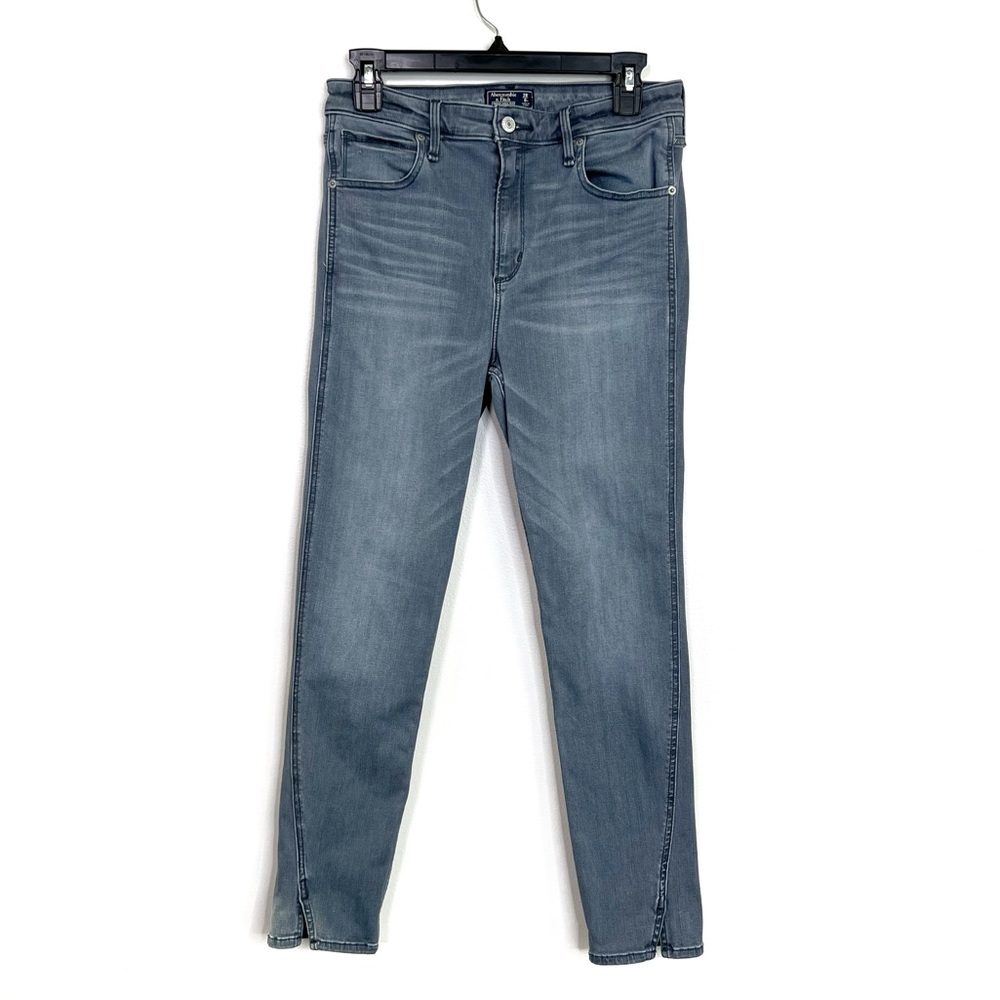 A&F Abercrombie & Fitch Simone High Rise Ankle in Gray Denim size 28/6R